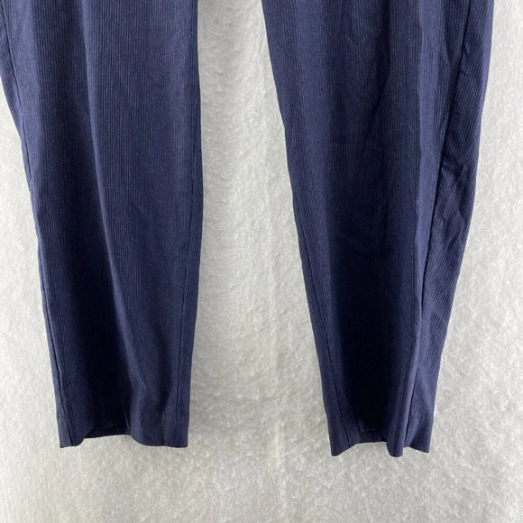 Lane Bryant Pants Womens Sz 18 Navy Blue Highrise Pinstripe Straight Ankle Pants - Picture 7 of 9